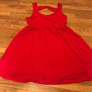 Bow back skater dress